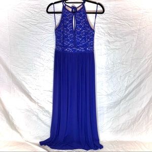 Royal Blue Evening/Prom Gown comfy! Sz 10p
